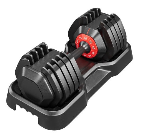 Adjustable Dumbbell Set 10-in-1 – Black – For Women &amp; Men – Home Gym &amp; Full Body Workout – Quick Adjustment with 10 Levels up to 25 kg ✅